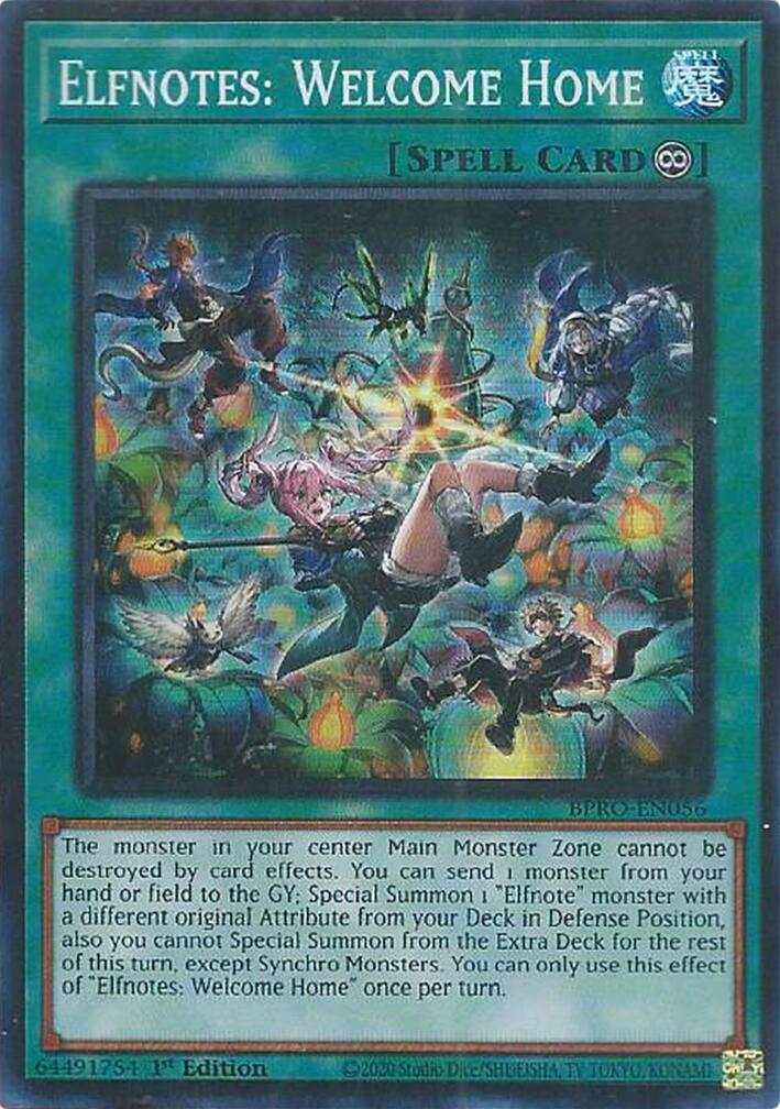 Elfnotes: Welcome Home [BPRO-EN056] Super Rare | Good Games Morley