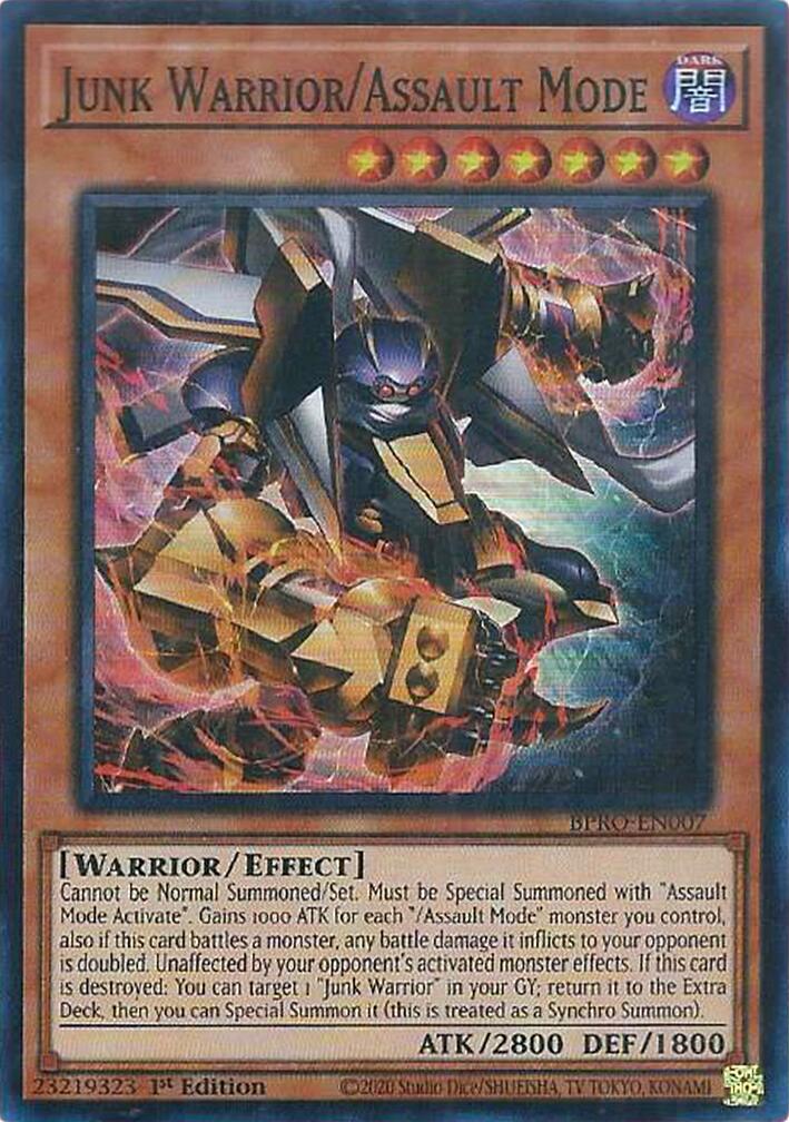 Junk Warrior/Assault Mode [BPRO-EN007] Super Rare | Good Games Morley