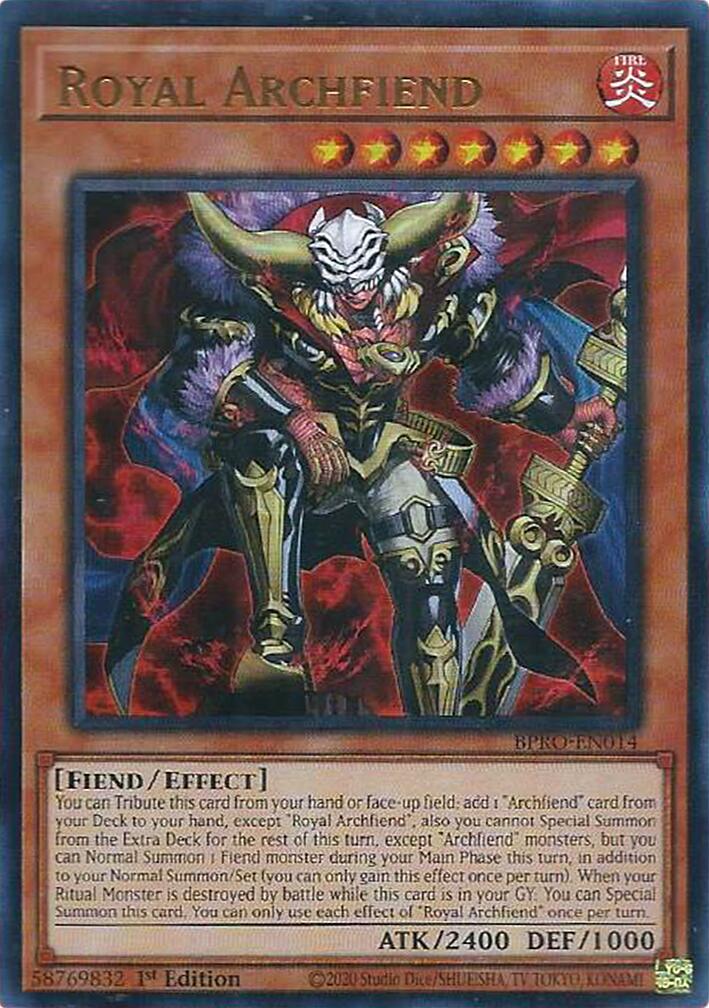 Royal Archfiend [BPRO-EN014] Ultra Rare | Good Games Morley
