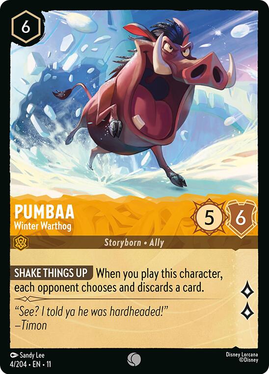 Pumbaa - Winter Warthog (4/204) [Winterspell] | Good Games Morley