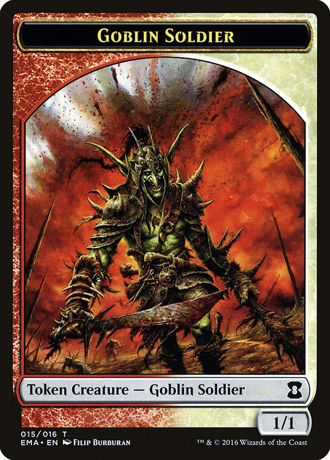 Goblin Soldier Token [Eternal Masters Tokens] | Good Games Morley