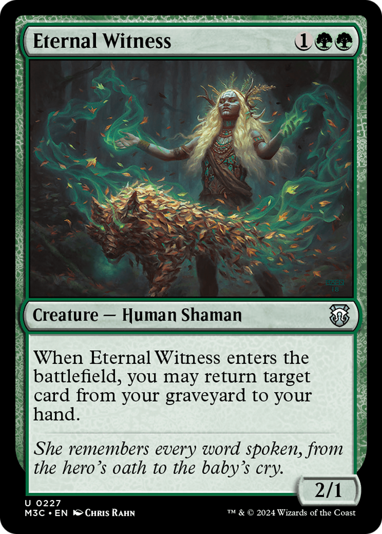 Eternal Witness (Ripple Foil) [Modern Horizons 3 Commander] | Good Games Morley