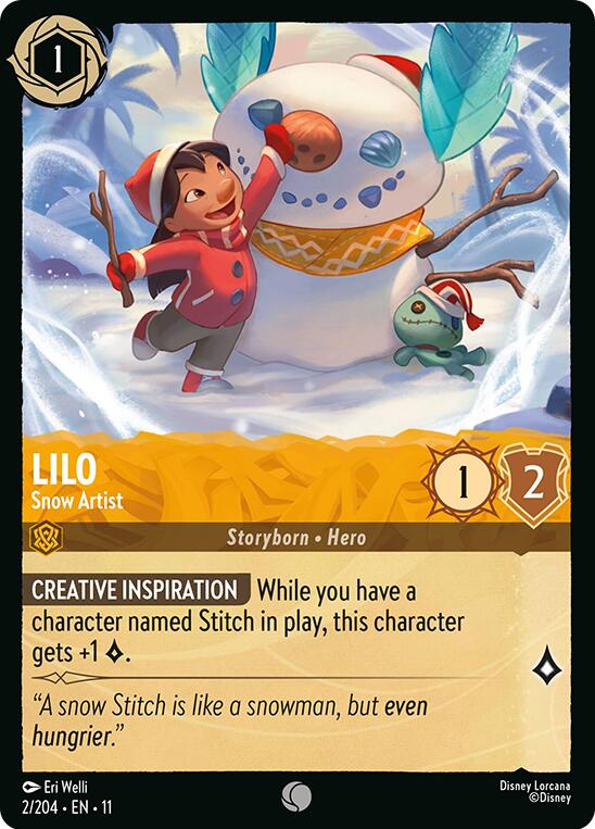 Lilo - Snow Artist (2/204) [Winterspell] | Good Games Morley