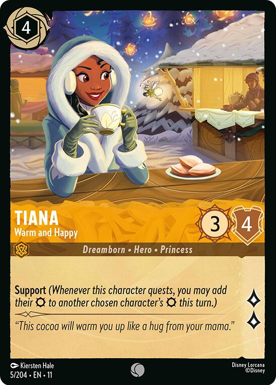 Tiana - Warm and Happy (5/204) [Winterspell] | Good Games Morley