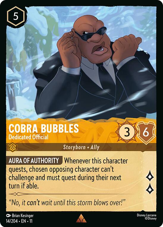 Cobra Bubbles - Dedicated Official (14/204) [Winterspell] | Good Games Morley