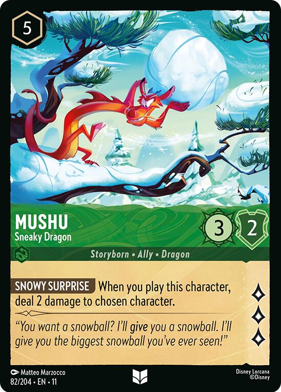 Mushu - Sneaky Dragon (82/204) [Winterspell] | Good Games Morley