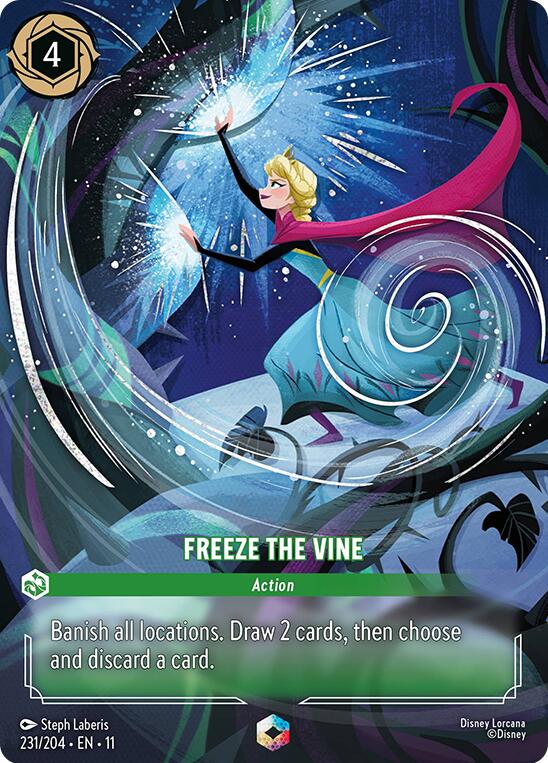 Freeze the Vine (Enchanted) (231/204) [Winterspell] | Good Games Morley