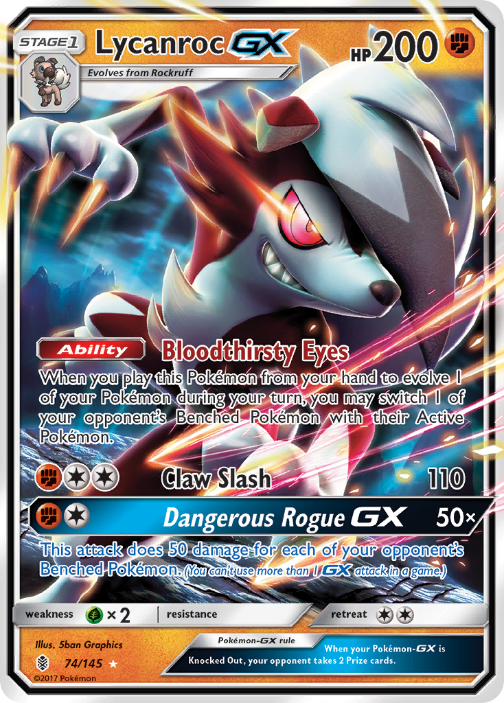 Lycanroc GX (74/145) [Sun & Moon: Guardians Rising] | Good Games Morley