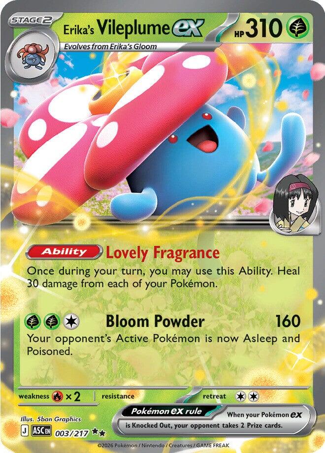 Erika's Vileplume ex (003/217) [Mega Evolution: Ascended Heroes] | Good Games Morley