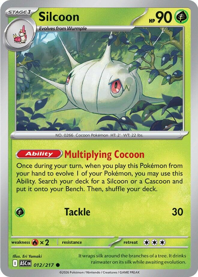 Silcoon (012/217) [Mega Evolution: Ascended Heroes] | Good Games Morley