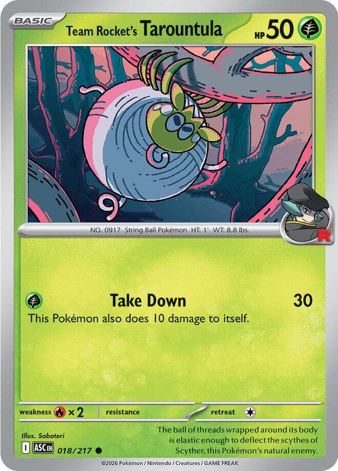 Team Rocket's Tarountula (018/217) [Mega Evolution: Ascended Heroes] | Good Games Morley