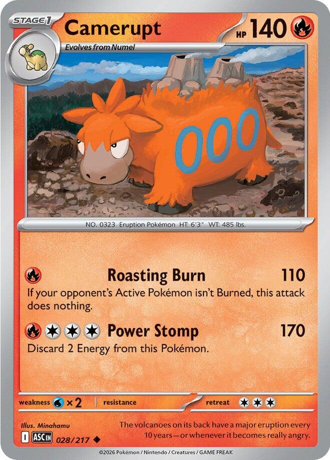 Camerupt (028/217) [Mega Evolution: Ascended Heroes] | Good Games Morley