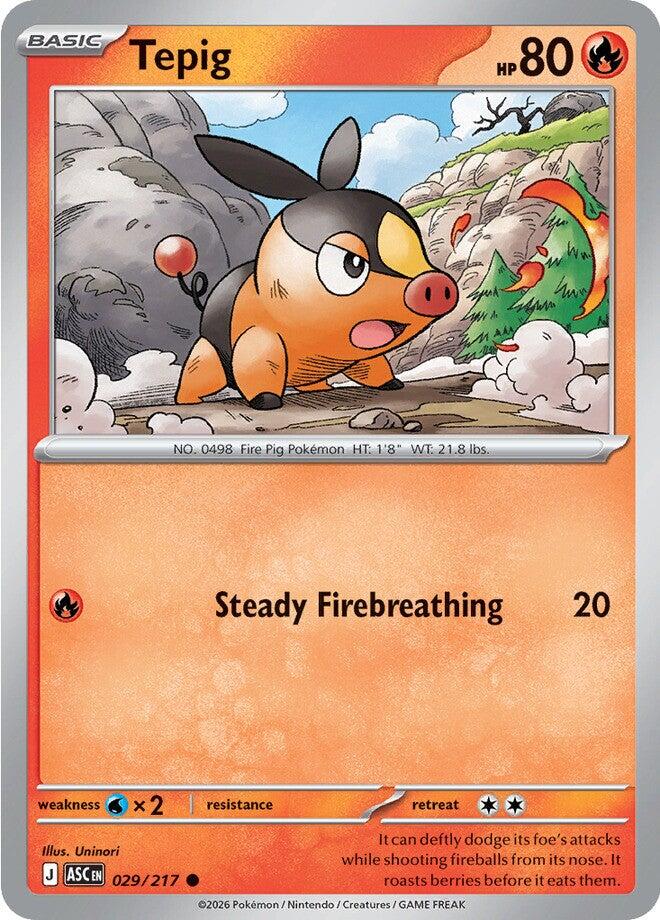 Tepig (029/217) [Mega Evolution: Ascended Heroes] | Good Games Morley