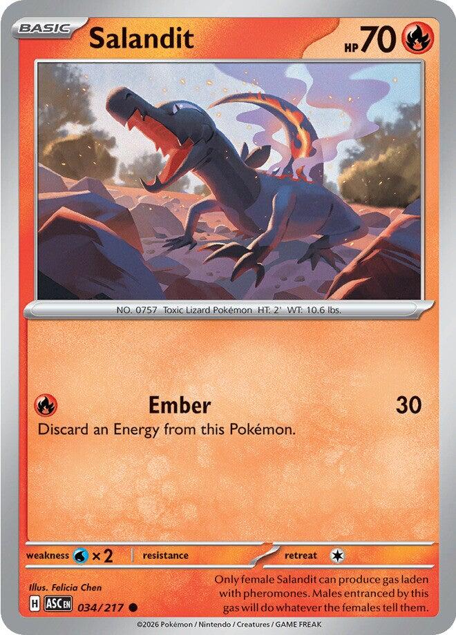 Salandit (034/217) [Mega Evolution: Ascended Heroes] | Good Games Morley