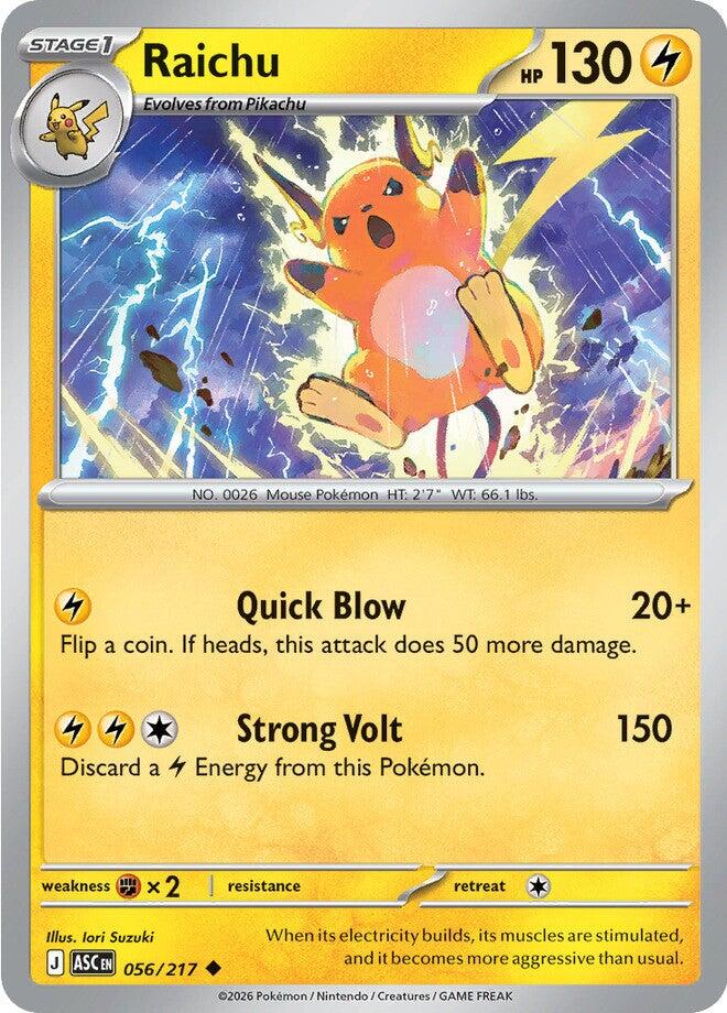 Raichu (056/217) [Mega Evolution: Ascended Heroes] | Good Games Morley