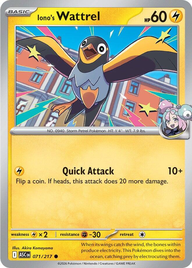 Iono's Wattrel (071/217) [Mega Evolution: Ascended Heroes] | Good Games Morley