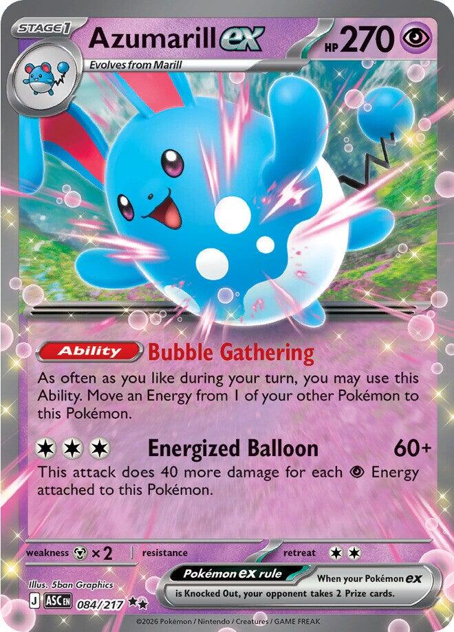 Azumarill ex (084/217) [Mega Evolution: Ascended Heroes] | Good Games Morley