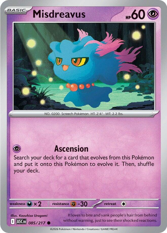 Misdreavus (085/217) [Mega Evolution: Ascended Heroes] | Good Games Morley