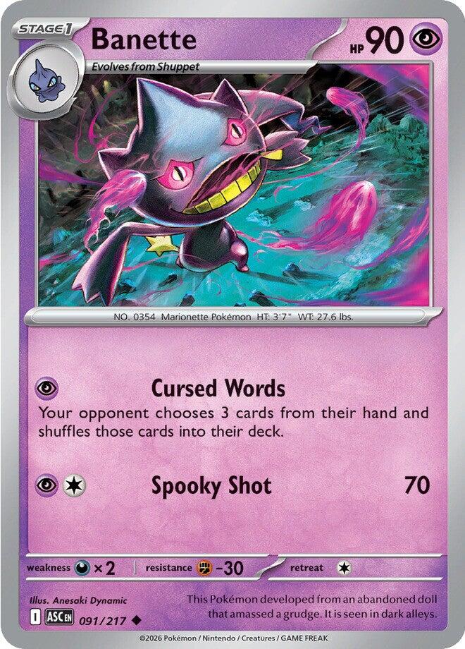 Banette (091/217) [Mega Evolution: Ascended Heroes] | Good Games Morley