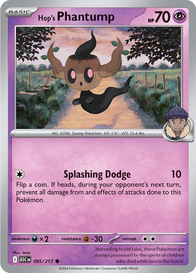 Hop's Phantump (095/217) [Mega Evolution: Ascended Heroes] | Good Games Morley