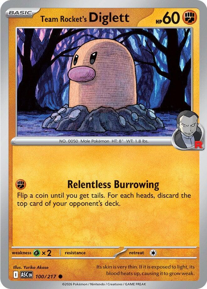 Team Rocket's Diglett (100/217) [Mega Evolution: Ascended Heroes] | Good Games Morley