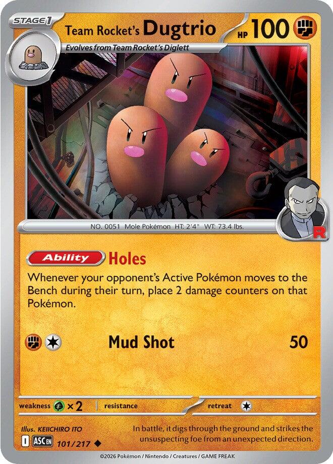 Team Rocket's Dugtrio (101/217) [Mega Evolution: Ascended Heroes] | Good Games Morley