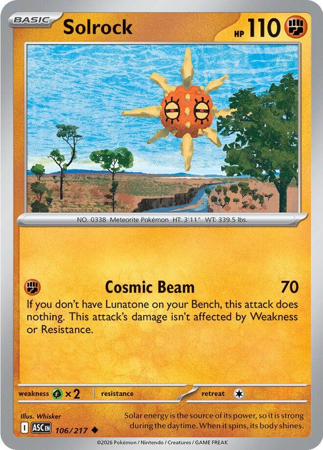 Solrock (106/217) [Mega Evolution: Ascended Heroes] | Good Games Morley