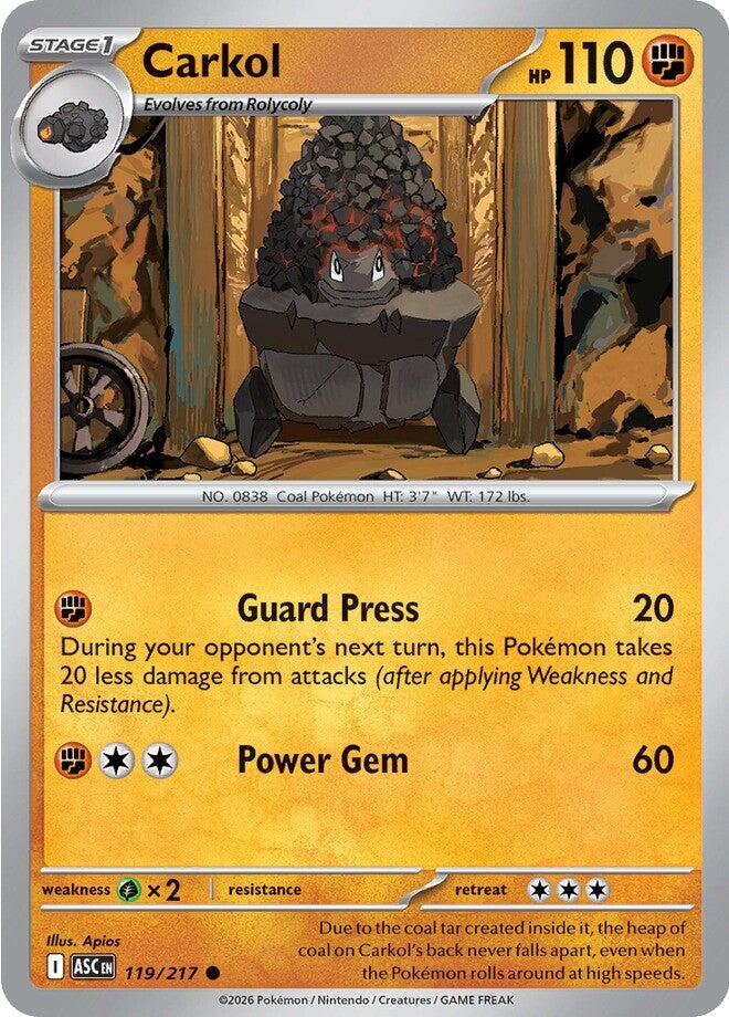 Carkol (119/217) [Mega Evolution: Ascended Heroes] | Good Games Morley
