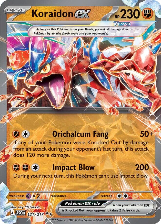 Koraidon ex (121/217) [Mega Evolution: Ascended Heroes] | Good Games Morley