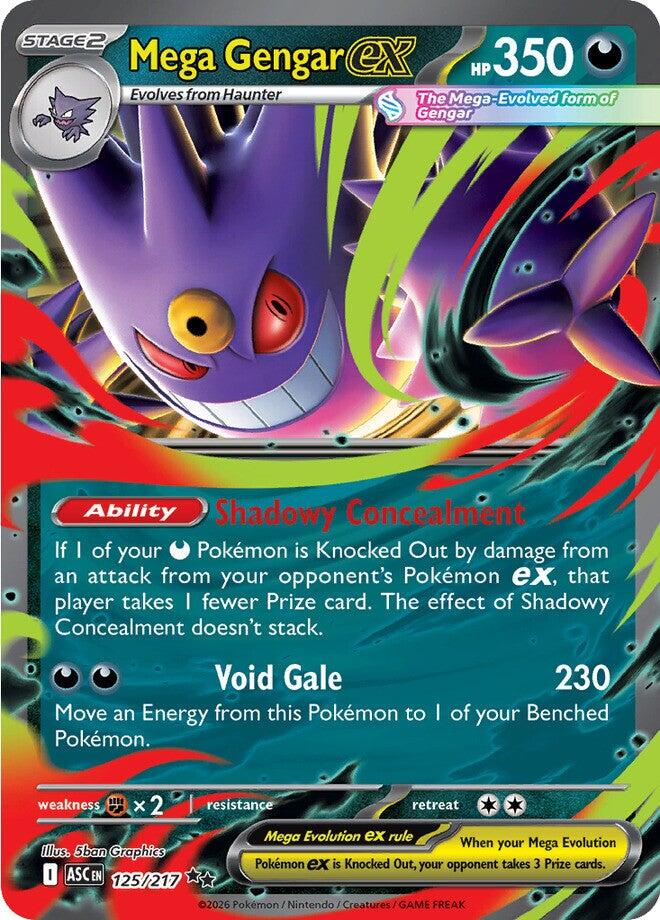 Mega Gengar ex (125/217) [Mega Evolution: Ascended Heroes] | Good Games Morley