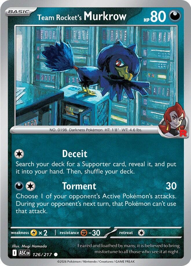 Team Rocket's Murkrow (126/217) [Mega Evolution: Ascended Heroes] | Good Games Morley