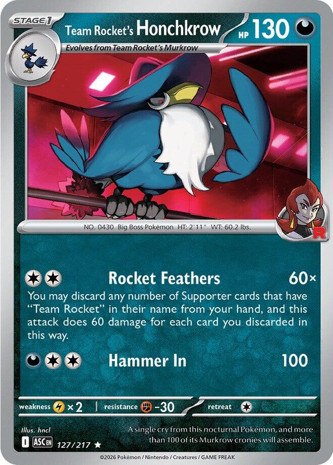 Team Rocket's Honchkrow (127/217) [Mega Evolution: Ascended Heroes] | Good Games Morley