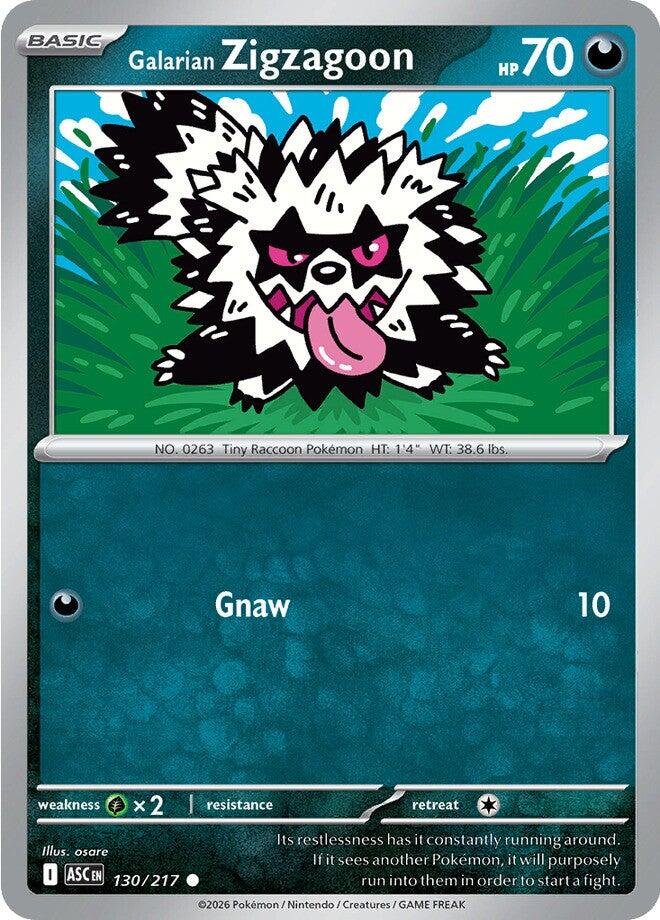 Galarian Zigzagoon (130/217) [Mega Evolution: Ascended Heroes] | Good Games Morley