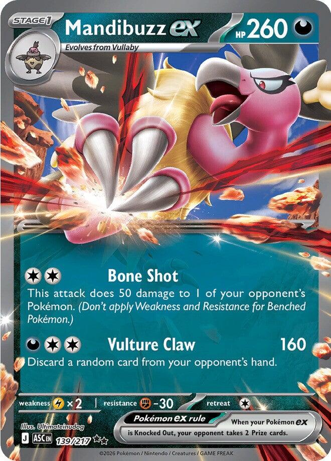 Mandibuzz ex (139/217) [Mega Evolution: Ascended Heroes] | Good Games Morley