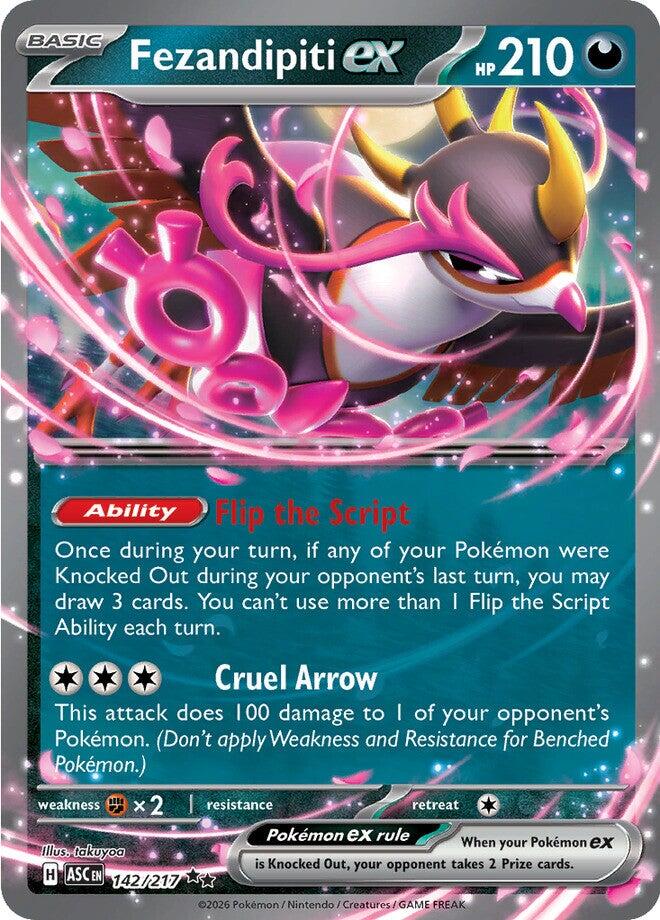 Fezandipiti ex (142/217) [Mega Evolution: Ascended Heroes] | Good Games Morley