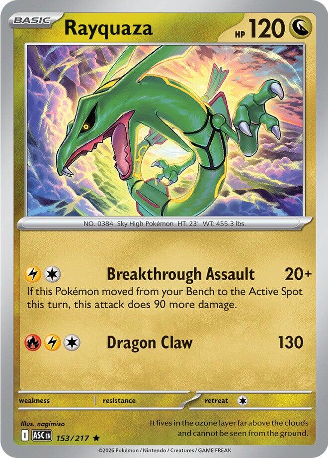 Rayquaza (153/217) [Mega Evolution: Ascended Heroes] | Good Games Morley