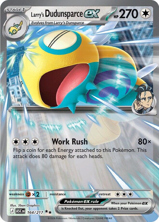 Larry's Dudunsparce ex (164/217) [Mega Evolution: Ascended Heroes] | Good Games Morley