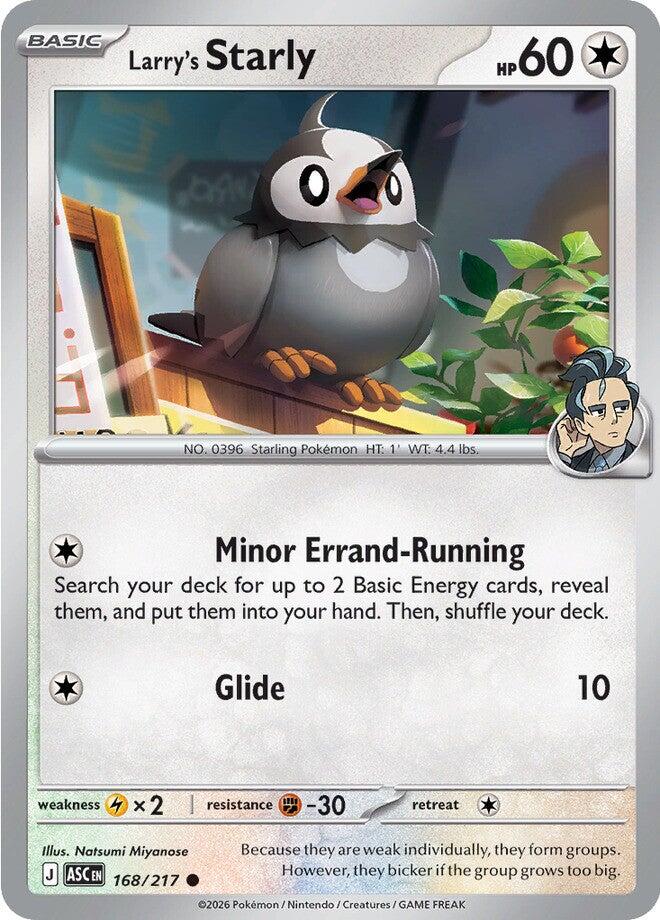 Larry's Starly (168/217) [Mega Evolution: Ascended Heroes] | Good Games Morley