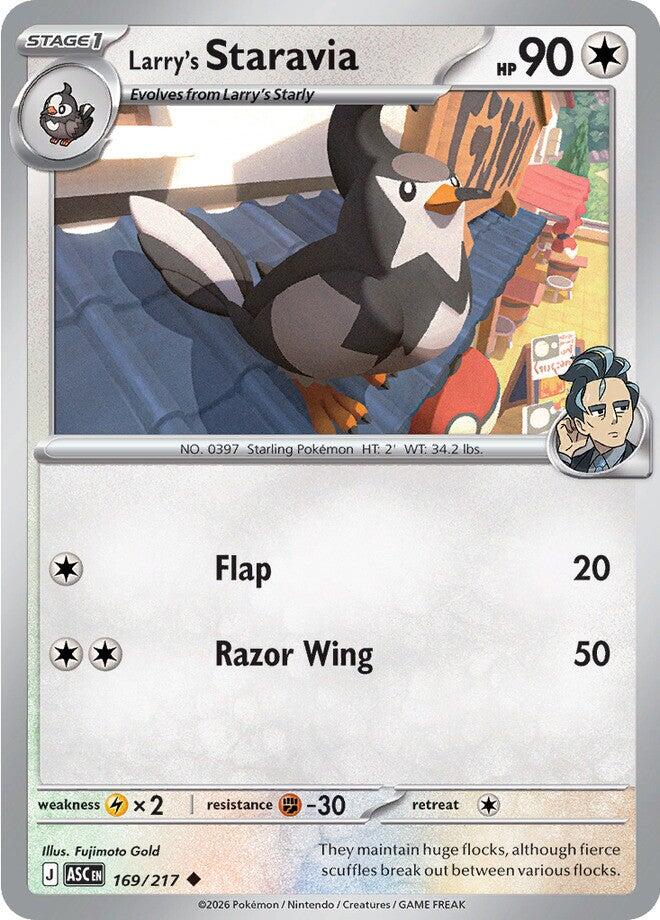 Larry's Staravia (169/217) [Mega Evolution: Ascended Heroes] | Good Games Morley