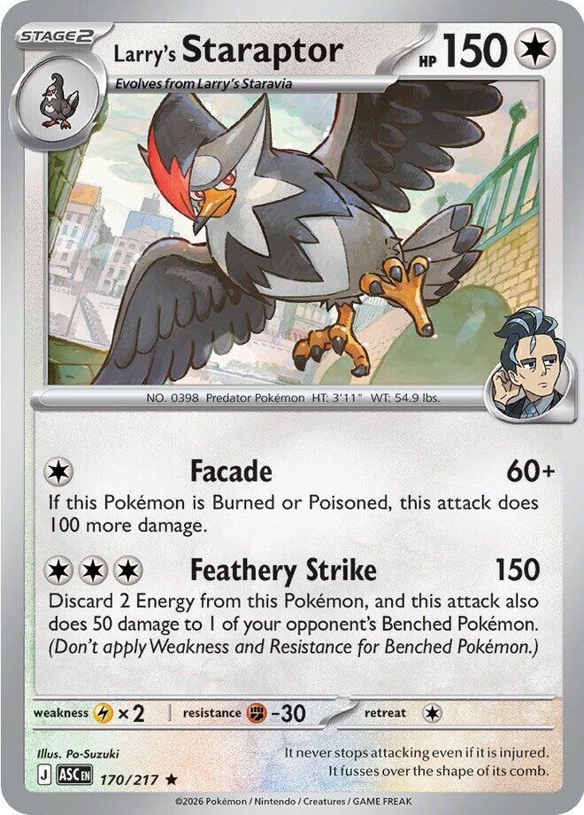 Larry's Staraptor (170/217) [Mega Evolution: Ascended Heroes] | Good Games Morley