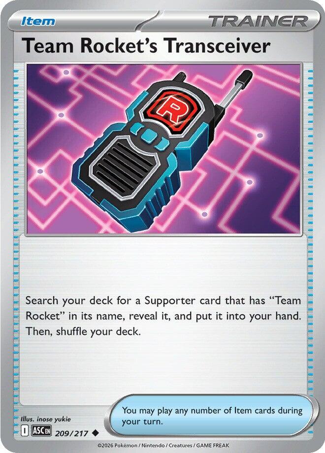 Team Rocket's Transceiver (209/217) [Mega Evolution: Ascended Heroes] | Good Games Morley