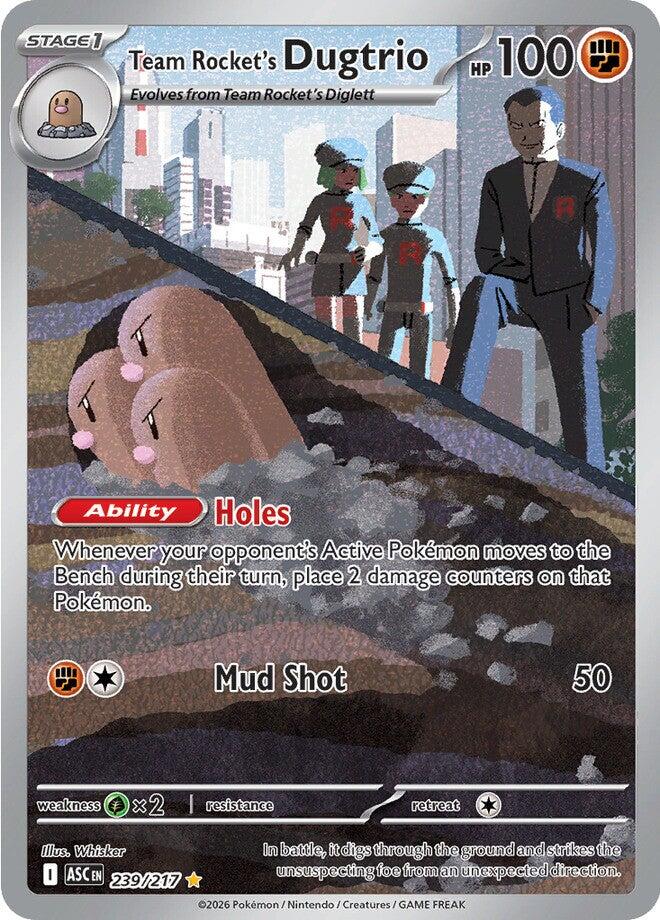 Team Rocket's Dugtrio (239/217) [Mega Evolution: Ascended Heroes] | Good Games Morley