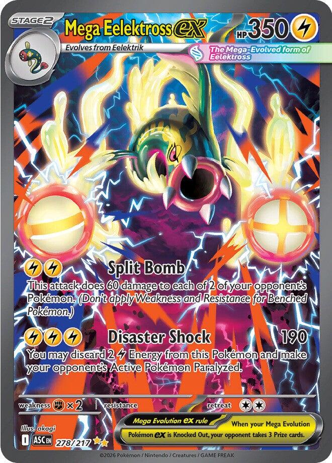 Mega Eelektross ex (278/217) [Mega Evolution: Ascended Heroes] | Good Games Morley