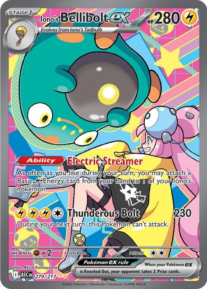 Iono's Bellibolt ex (279/217) [Mega Evolution: Ascended Heroes] | Good Games Morley