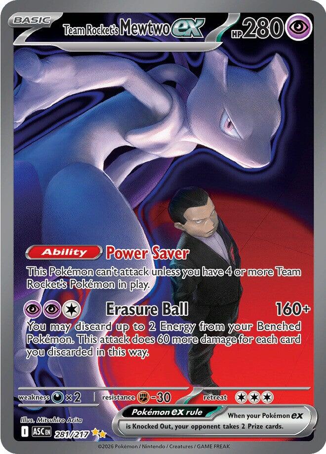 Team Rocket's Mewtwo ex (281/217) [Mega Evolution: Ascended Heroes] | Good Games Morley