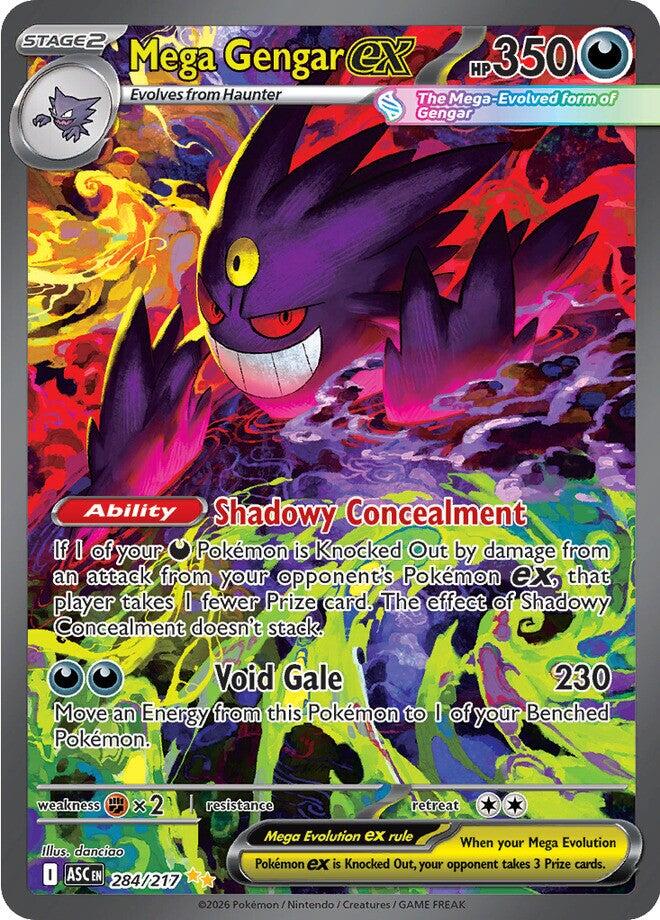 Mega Gengar ex (284/217) [Mega Evolution: Ascended Heroes] | Good Games Morley