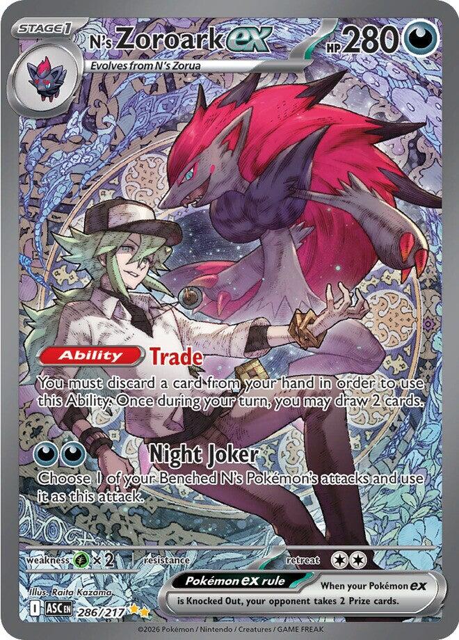 N's Zoroark ex (286/217) [Mega Evolution: Ascended Heroes] | Good Games Morley