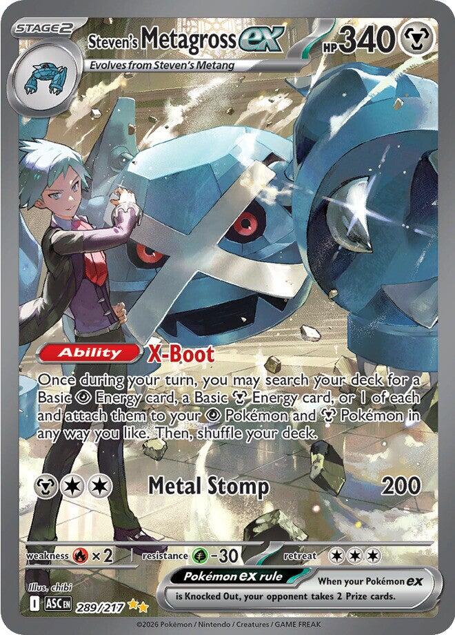 Steven's Metagross ex (289/217) [Mega Evolution: Ascended Heroes] | Good Games Morley
