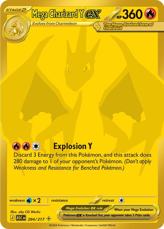 Mega Charizard Y ex (294/217) [Mega Evolution: Ascended Heroes] | Good Games Morley