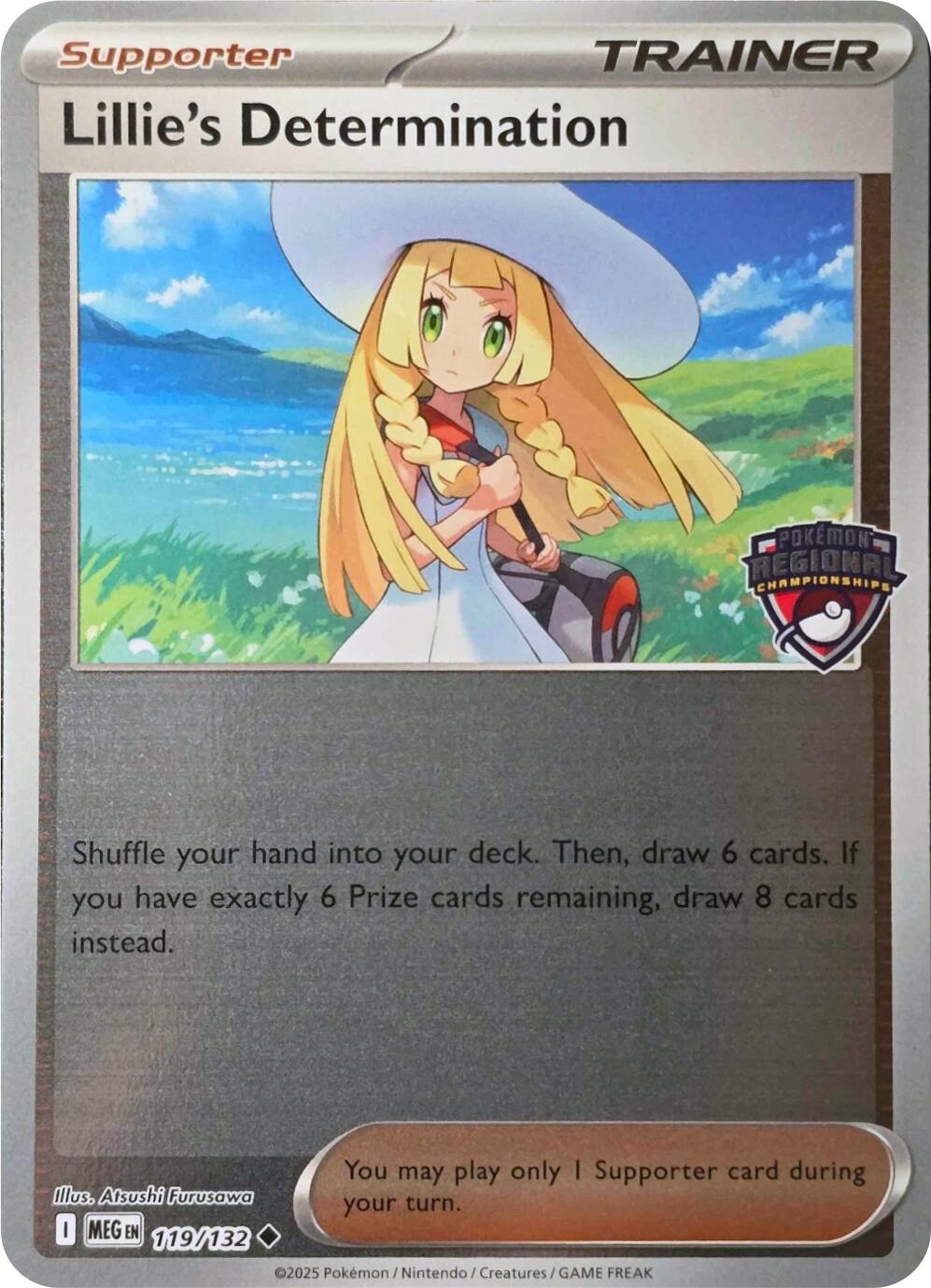 Lillie's Determination (119/132) (Regional Championships) [League & Championship Cards] | Good Games Morley